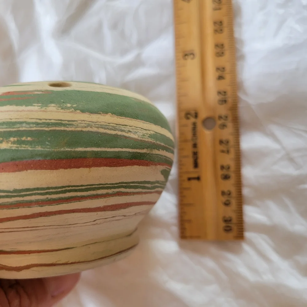 Silver Springs Pottery Vase Vintage ~ Swirled Design ~ Succulents ~ Propagation - Picture 10 of 16